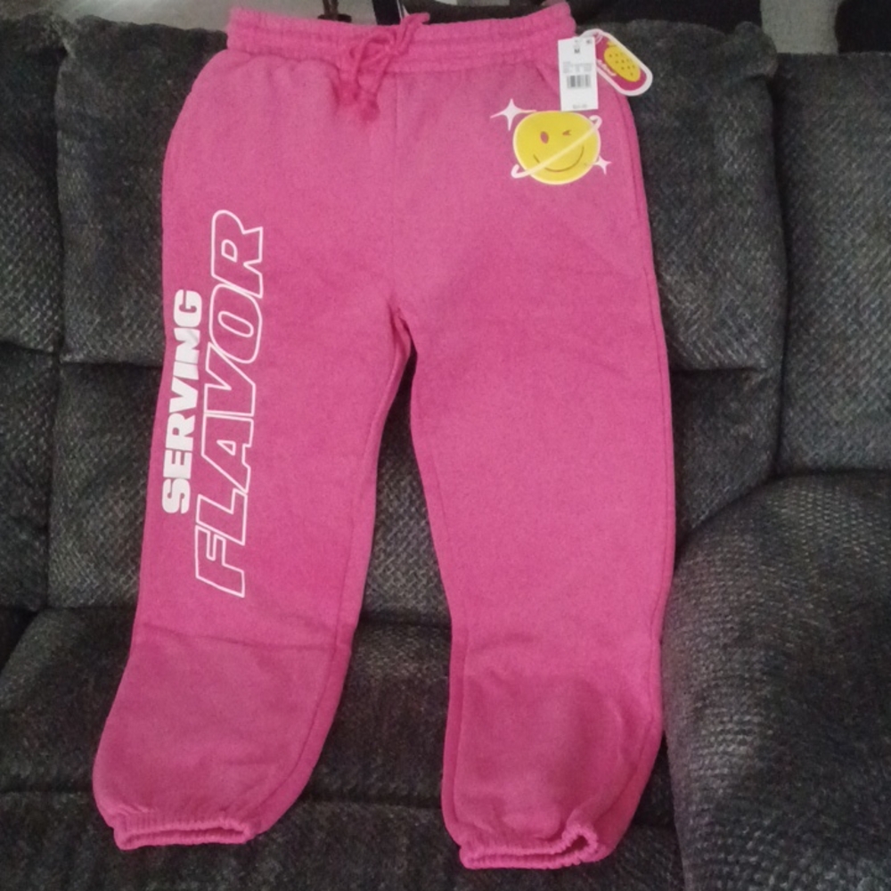 New Women's Pink Poppi Jogger Sweatpants Size Medium
